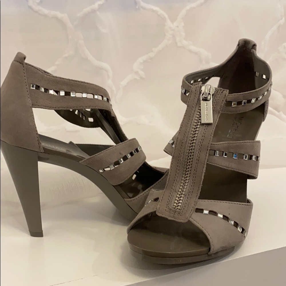 Michael Kors Grey Suede Heels